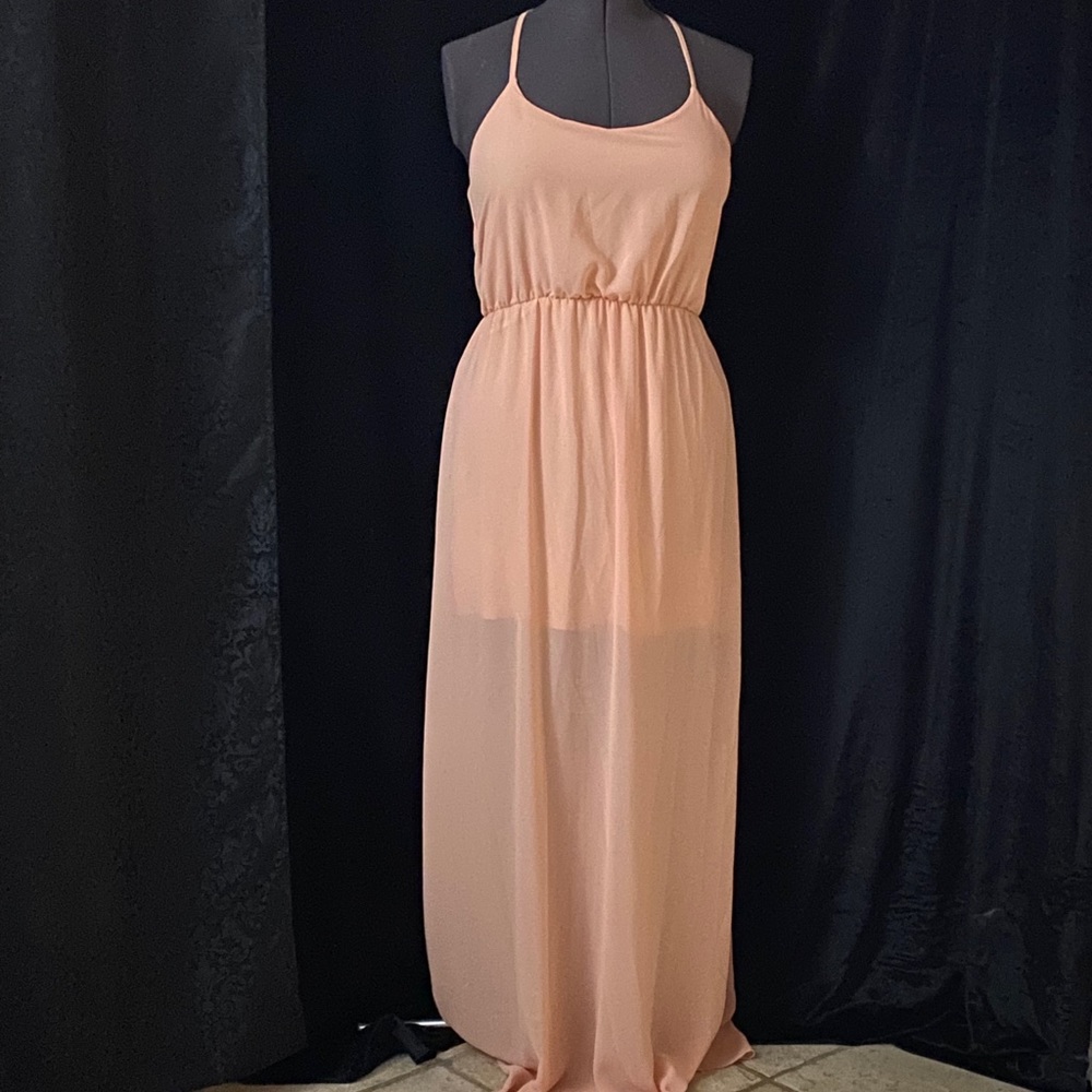 Women’s peach maxi dress
